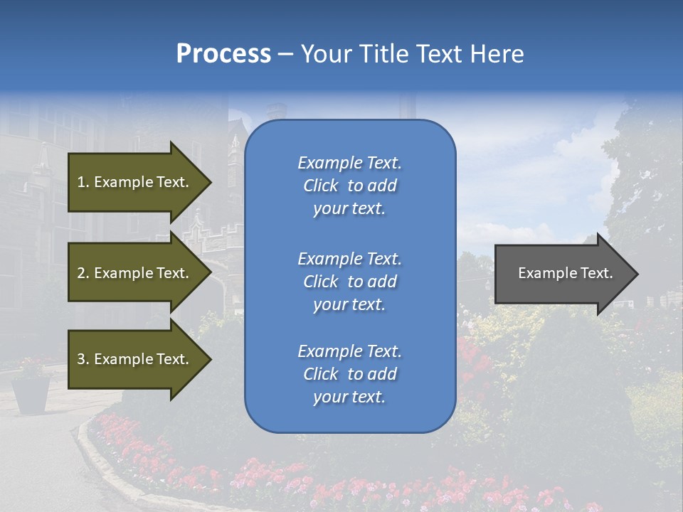 Castle Flowers Casa Loma PowerPoint Template