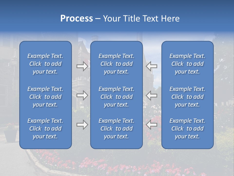 Castle Flowers Casa Loma PowerPoint Template