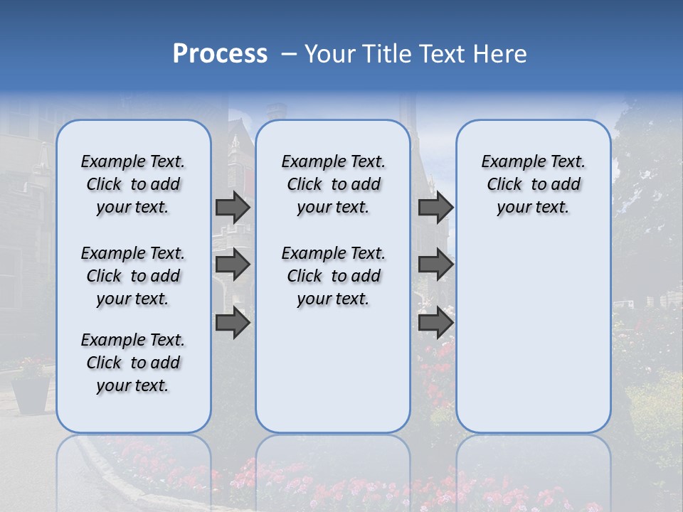 Castle Flowers Casa Loma PowerPoint Template