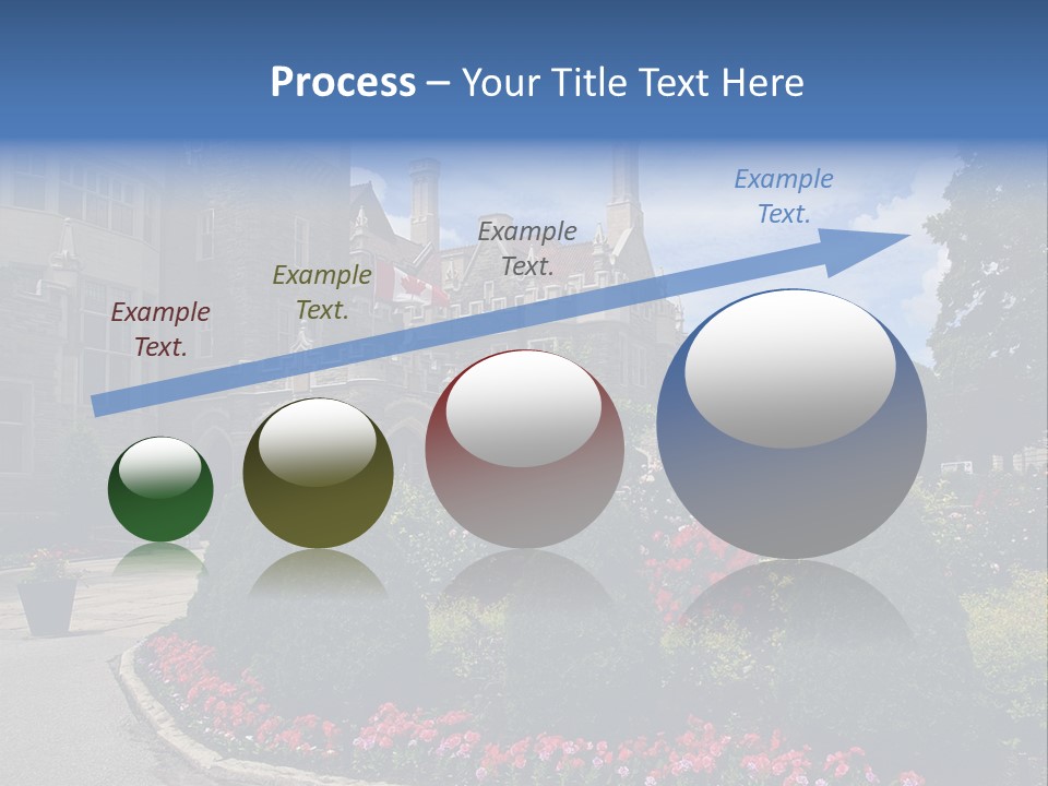 Castle Flowers Casa Loma PowerPoint Template