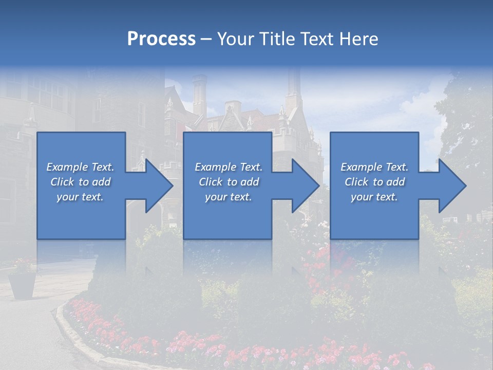 Castle Flowers Casa Loma PowerPoint Template