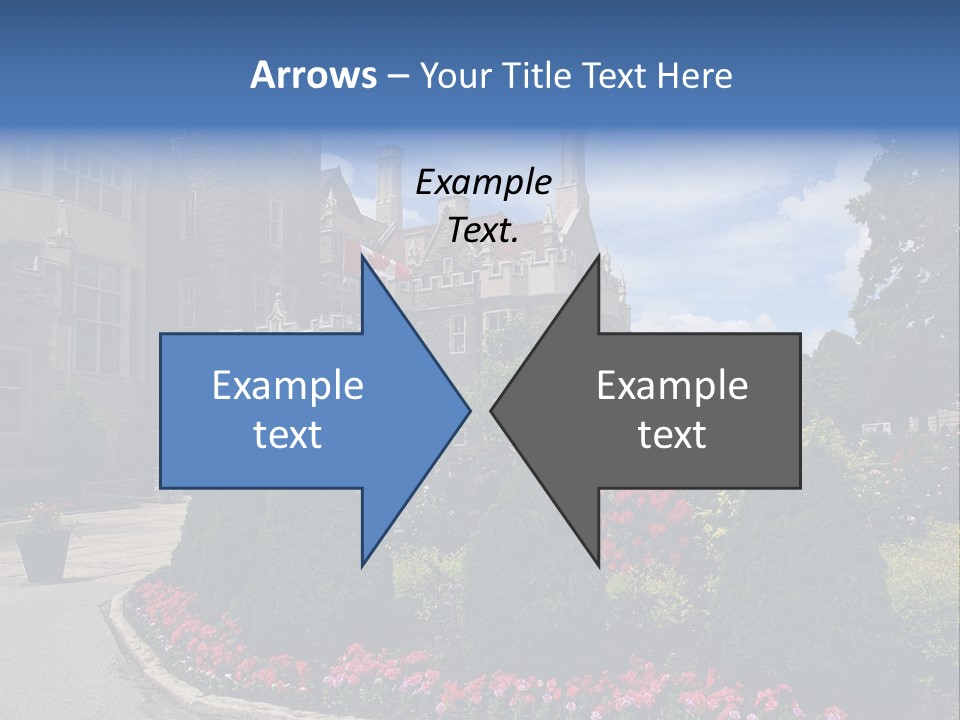 Castle Flowers Casa Loma PowerPoint Template