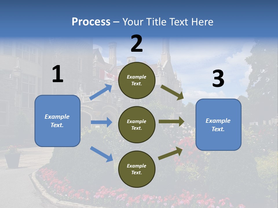 Castle Flowers Casa Loma PowerPoint Template