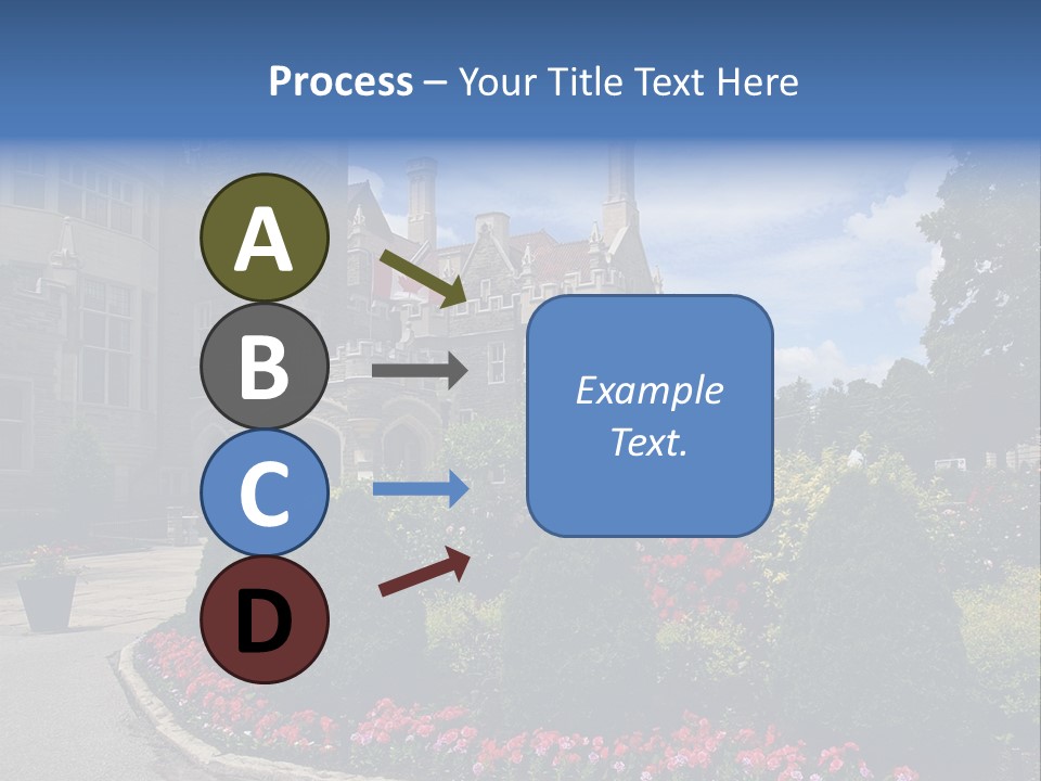 Castle Flowers Casa Loma PowerPoint Template