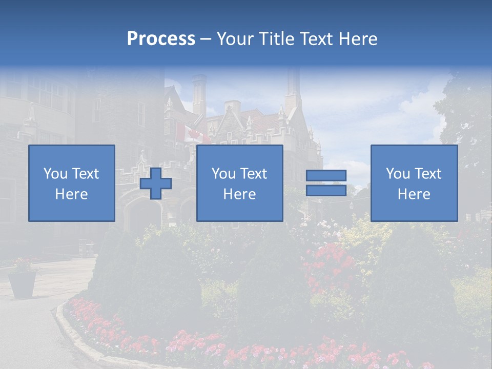 Castle Flowers Casa Loma PowerPoint Template