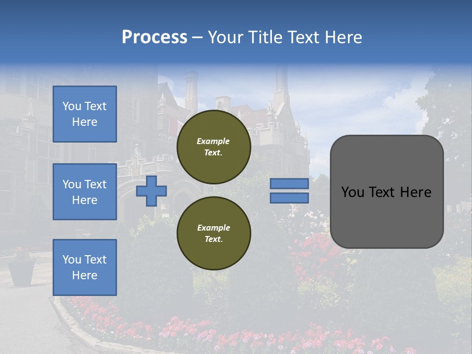 Castle Flowers Casa Loma PowerPoint Template