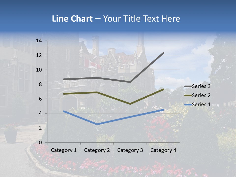 Castle Flowers Casa Loma PowerPoint Template