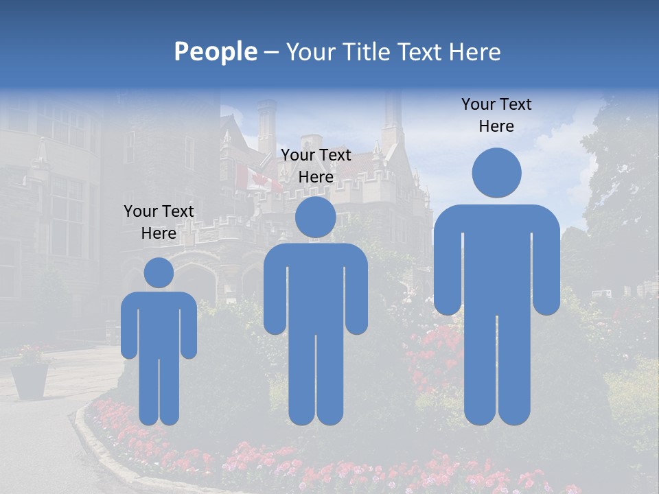 Castle Flowers Casa Loma PowerPoint Template