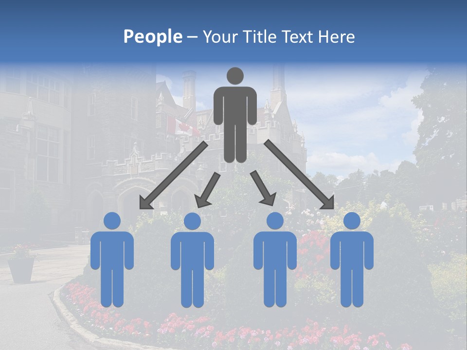 Castle Flowers Casa Loma PowerPoint Template