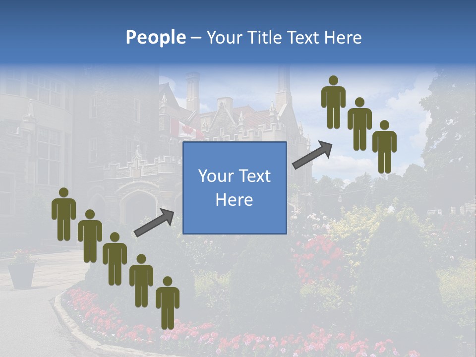 Castle Flowers Casa Loma PowerPoint Template