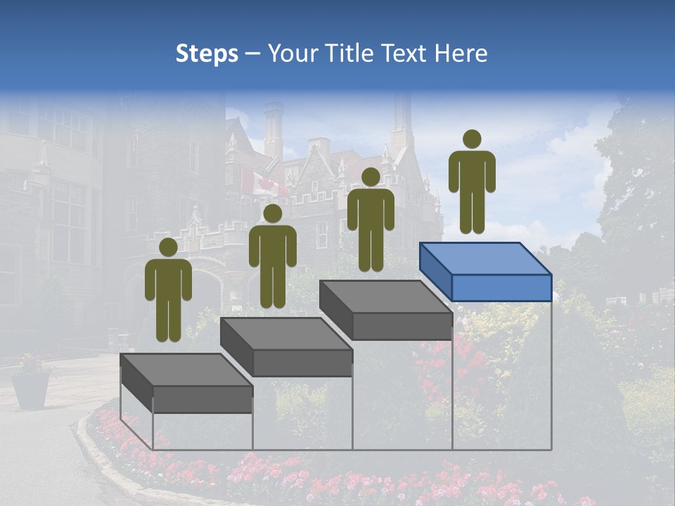 Castle Flowers Casa Loma PowerPoint Template