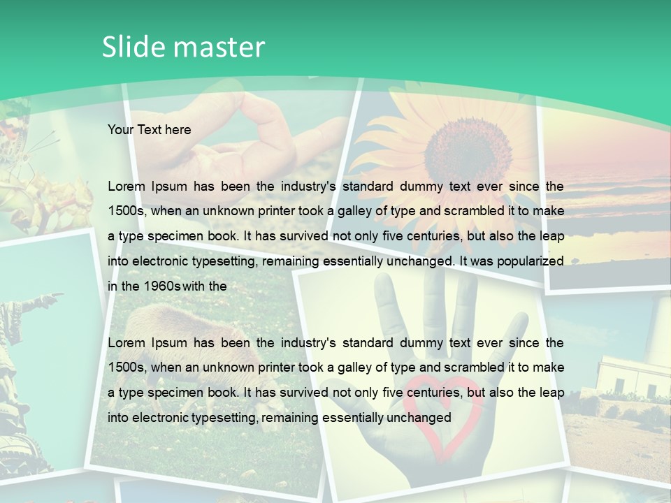 Mosaic Outdoors Remembrances PowerPoint Template