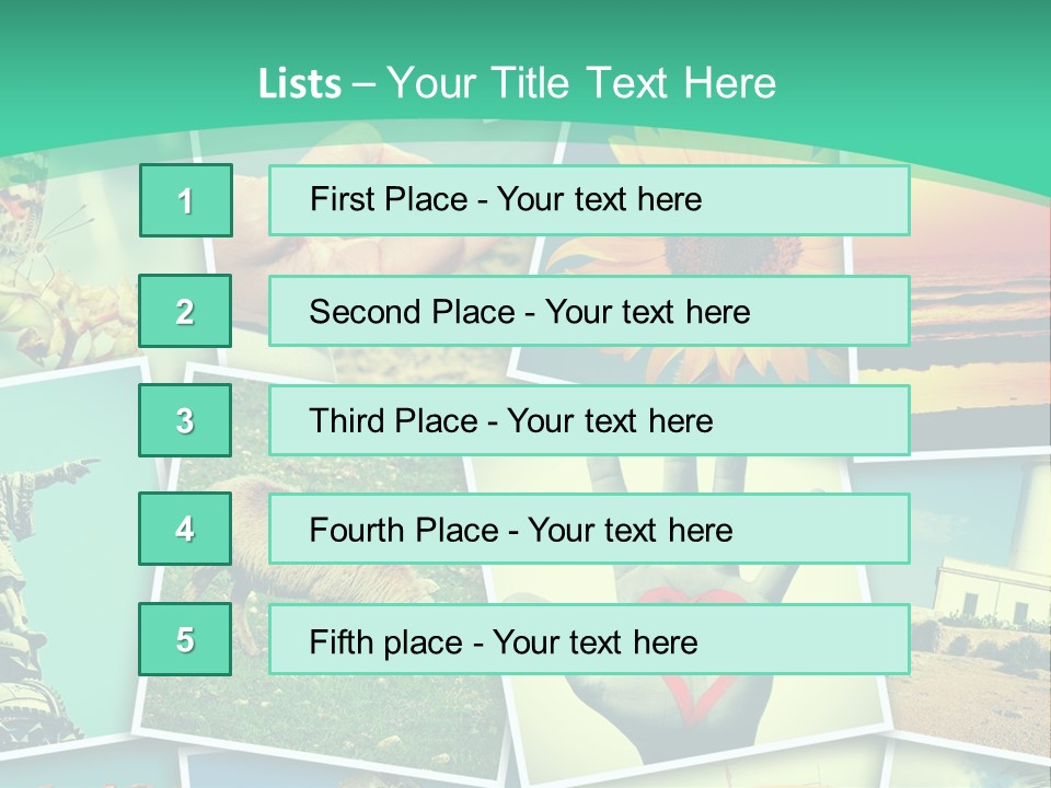 Mosaic Outdoors Remembrances PowerPoint Template
