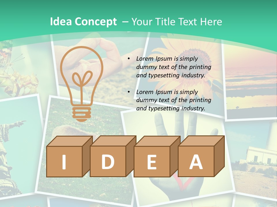 Mosaic Outdoors Remembrances PowerPoint Template