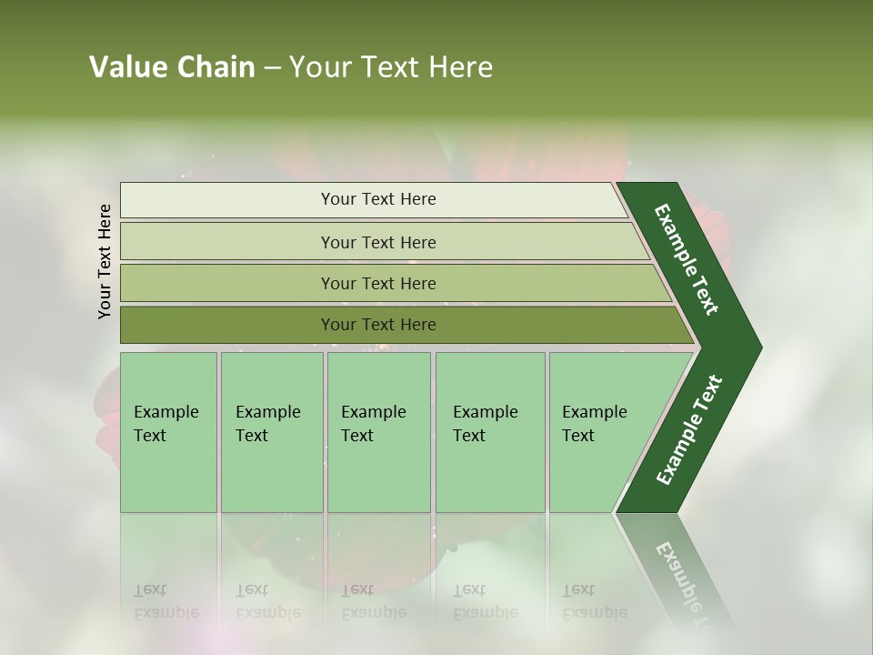 Red Flower Atrosanguineus Asteraceae PowerPoint Template