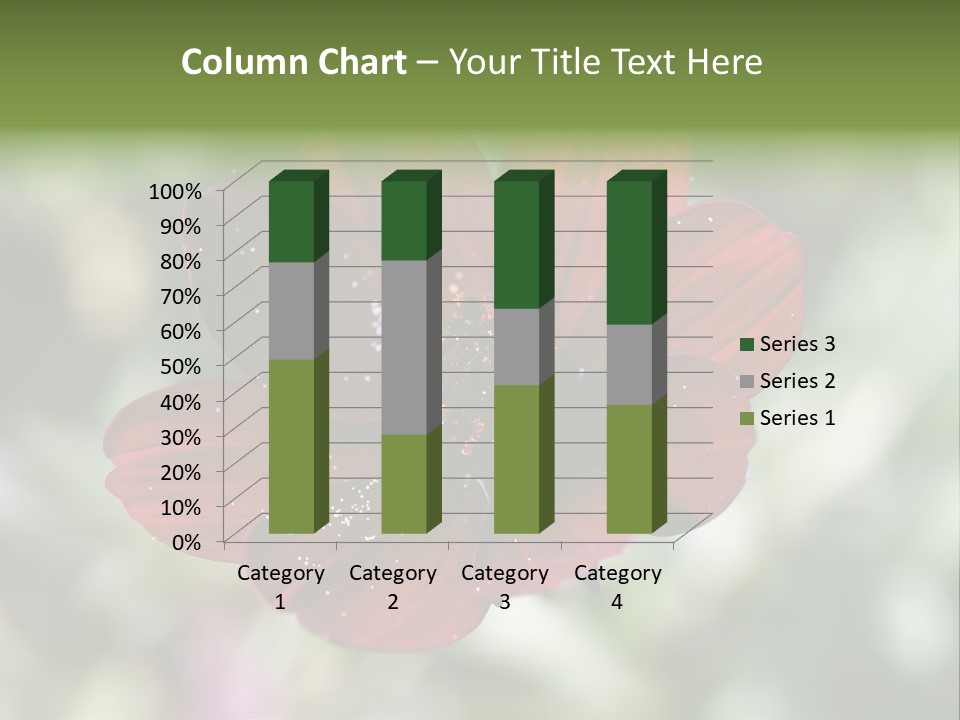 Red Flower Atrosanguineus Asteraceae PowerPoint Template