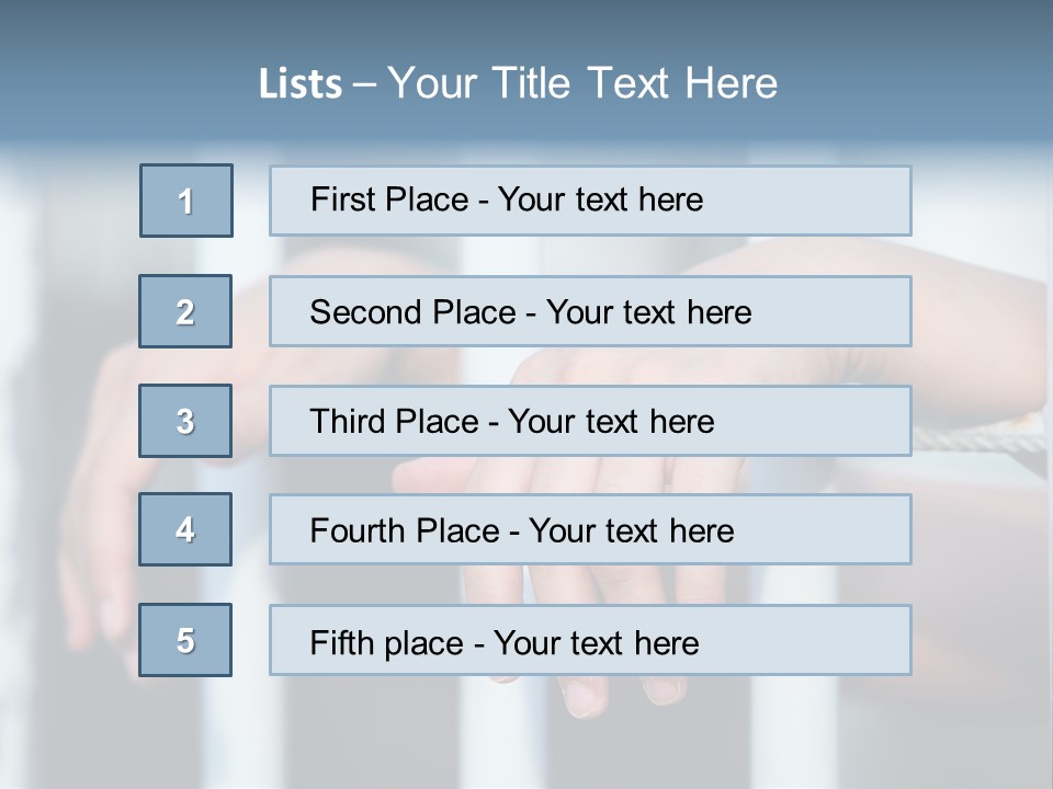 Criminal Male Imprison PowerPoint Template