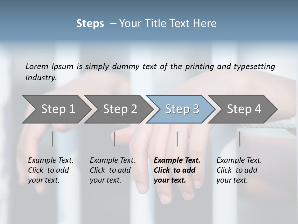 Criminal Male Imprison PowerPoint Template