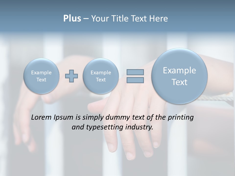 Criminal Male Imprison PowerPoint Template