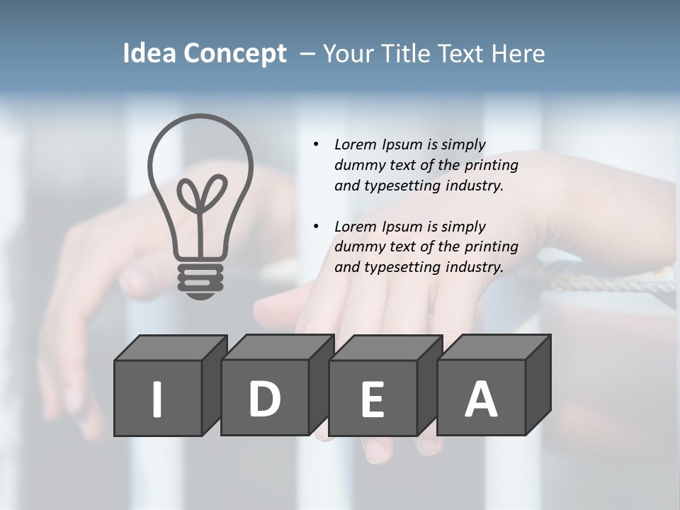 Criminal Male Imprison PowerPoint Template