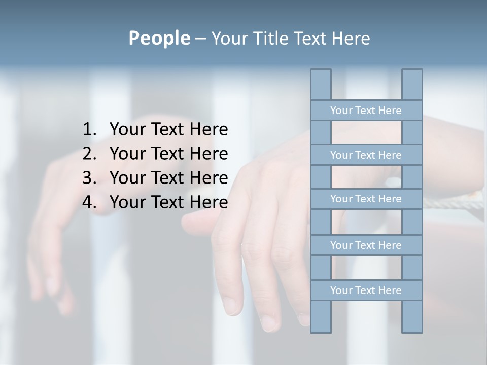 Criminal Male Imprison PowerPoint Template