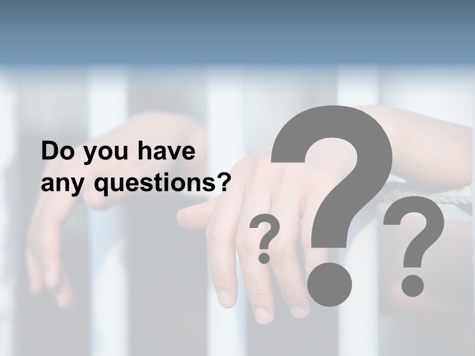 Criminal Male Imprison PowerPoint Template