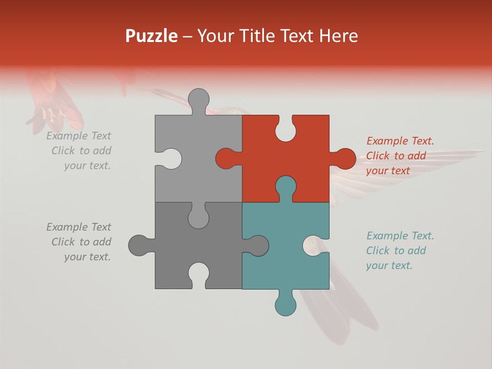 Cynanthus Latirostris Feather Background Cynanthus PowerPoint Template