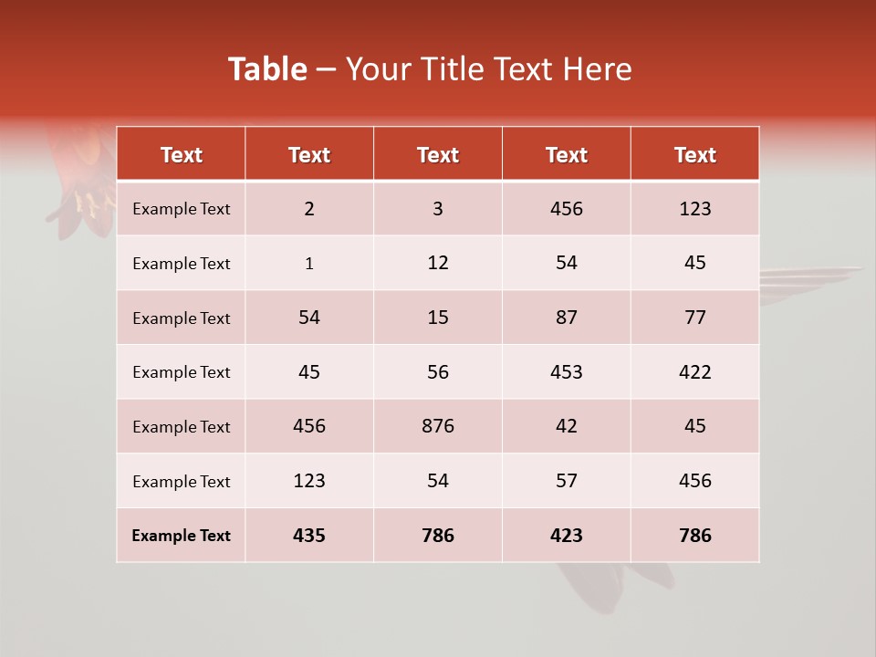 Cynanthus Latirostris Feather Background Cynanthus PowerPoint Template