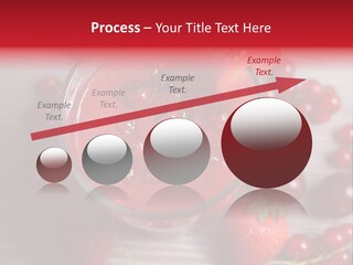 A Red Drink With Cherries On A Wooden Table PowerPoint Template