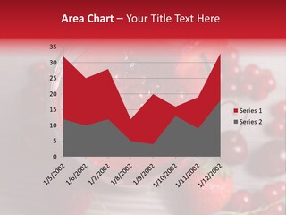 A Red Drink With Cherries On A Wooden Table PowerPoint Template