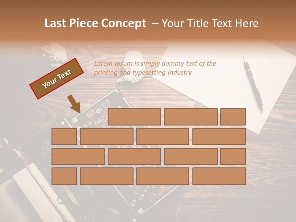 Phone Work Rusty PowerPoint Template