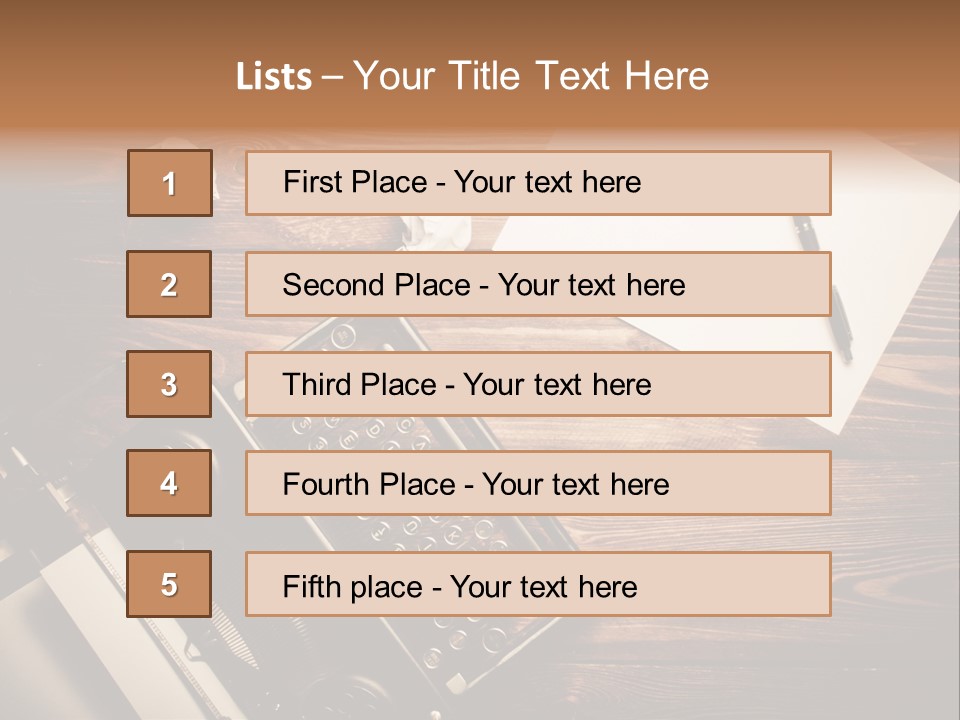 Phone Work Rusty PowerPoint Template