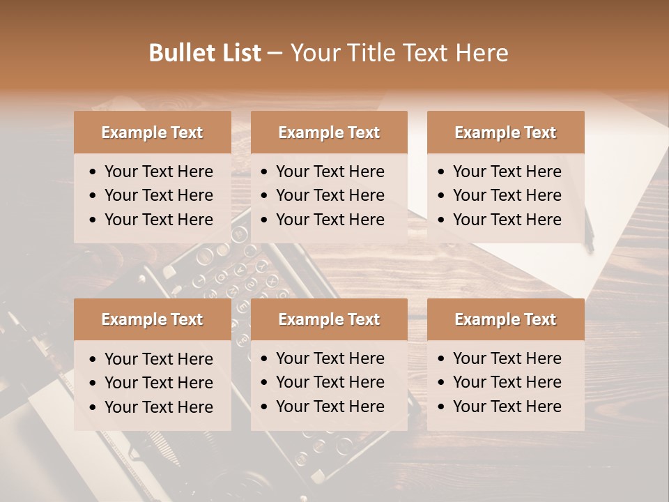 Phone Work Rusty PowerPoint Template