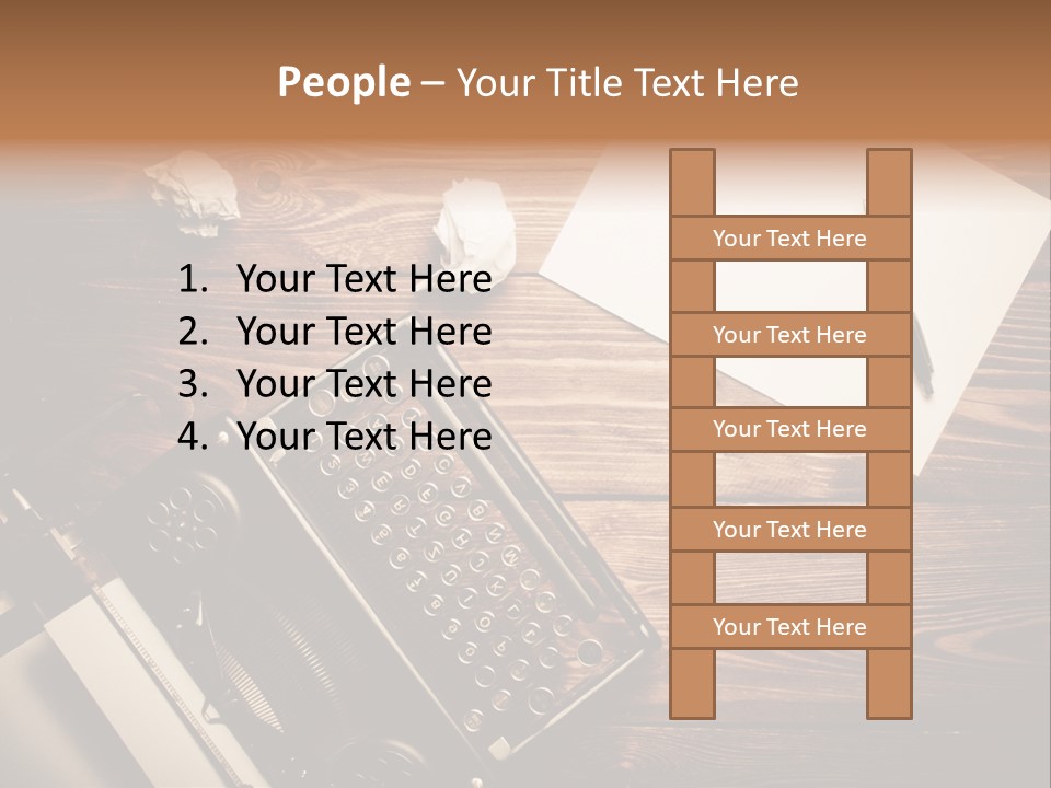 Phone Work Rusty PowerPoint Template
