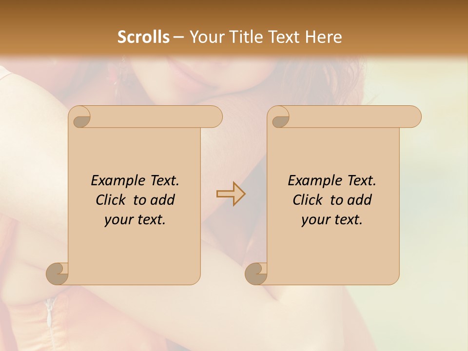 Holiday Portrait Date PowerPoint Template