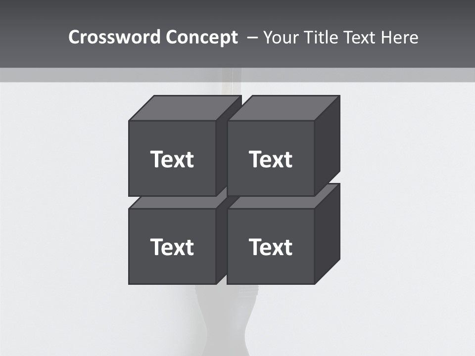 Caucasian Danger Sitting PowerPoint Template