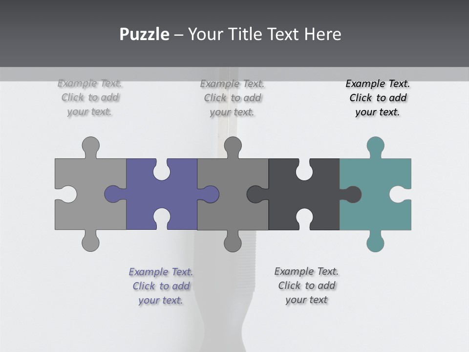 Caucasian Danger Sitting PowerPoint Template