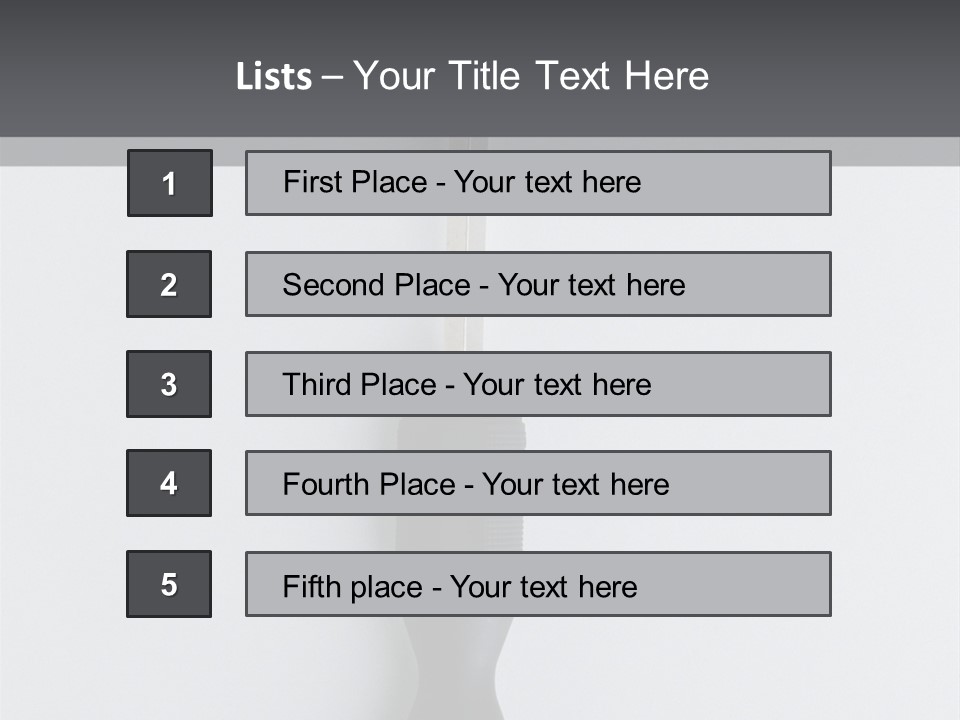 Caucasian Danger Sitting PowerPoint Template