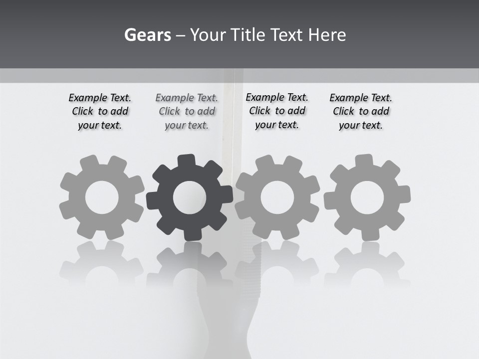 Caucasian Danger Sitting PowerPoint Template