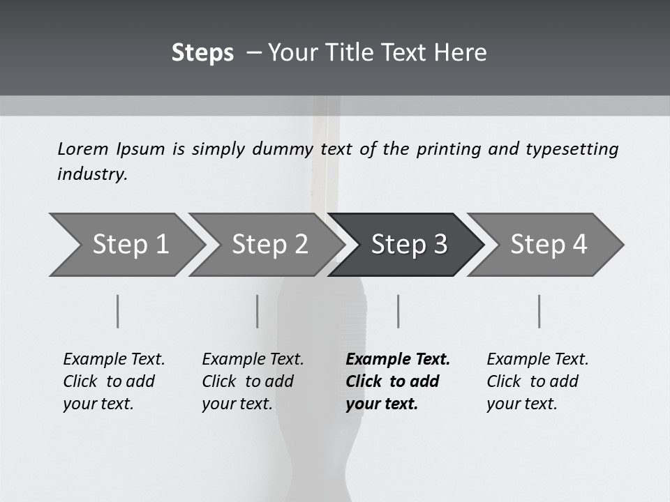 Caucasian Danger Sitting PowerPoint Template