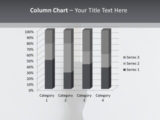 Caucasian Danger Sitting PowerPoint Template