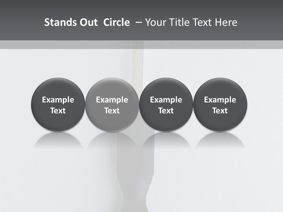 Caucasian Danger Sitting PowerPoint Template