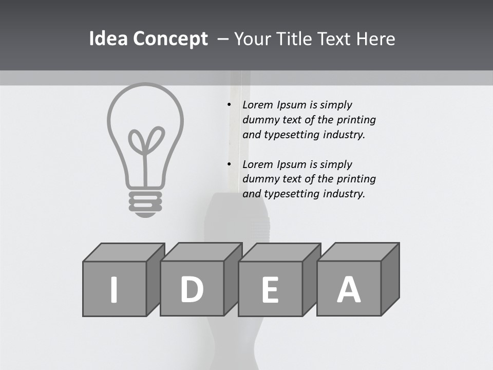 Caucasian Danger Sitting PowerPoint Template