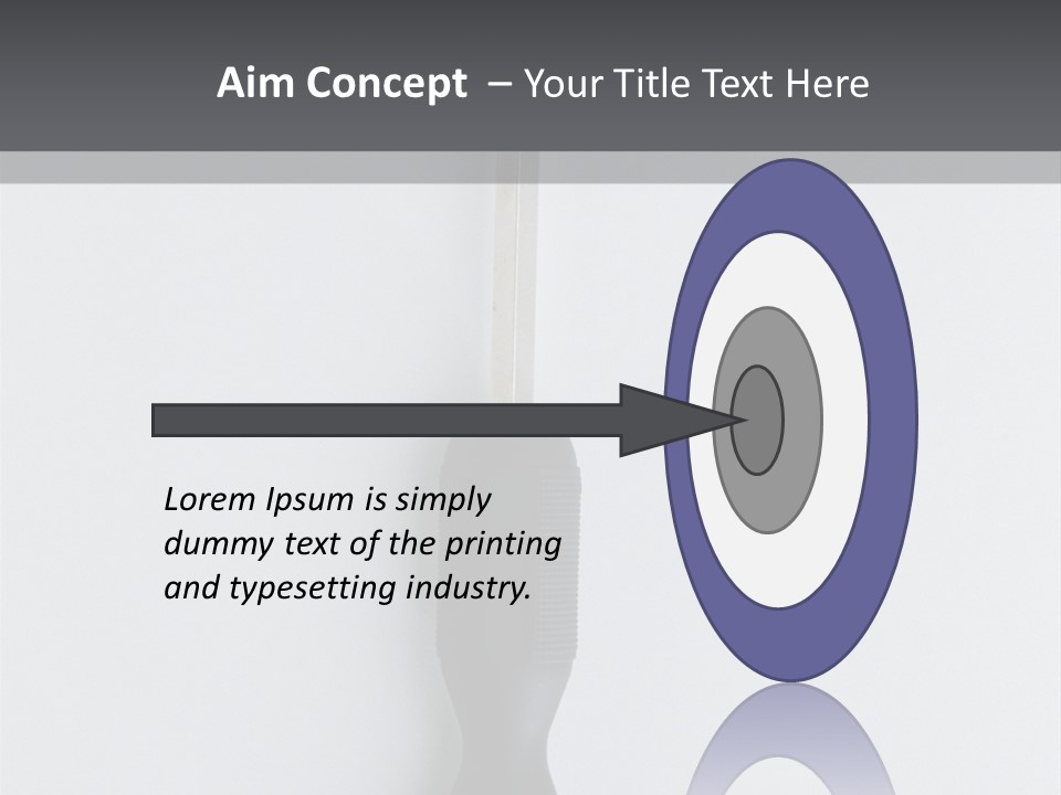 Caucasian Danger Sitting PowerPoint Template