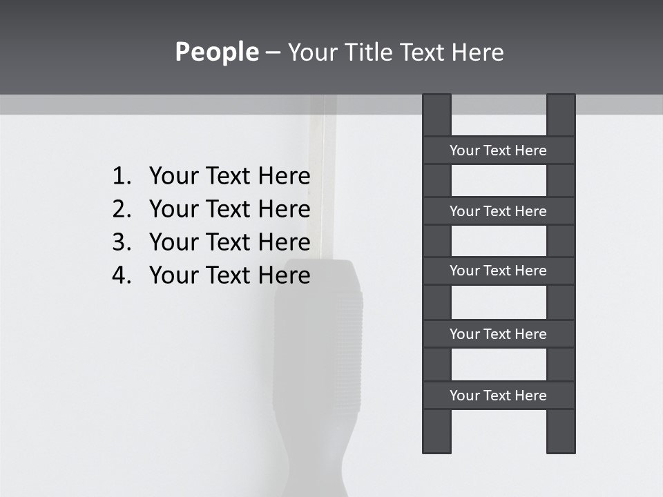 Caucasian Danger Sitting PowerPoint Template