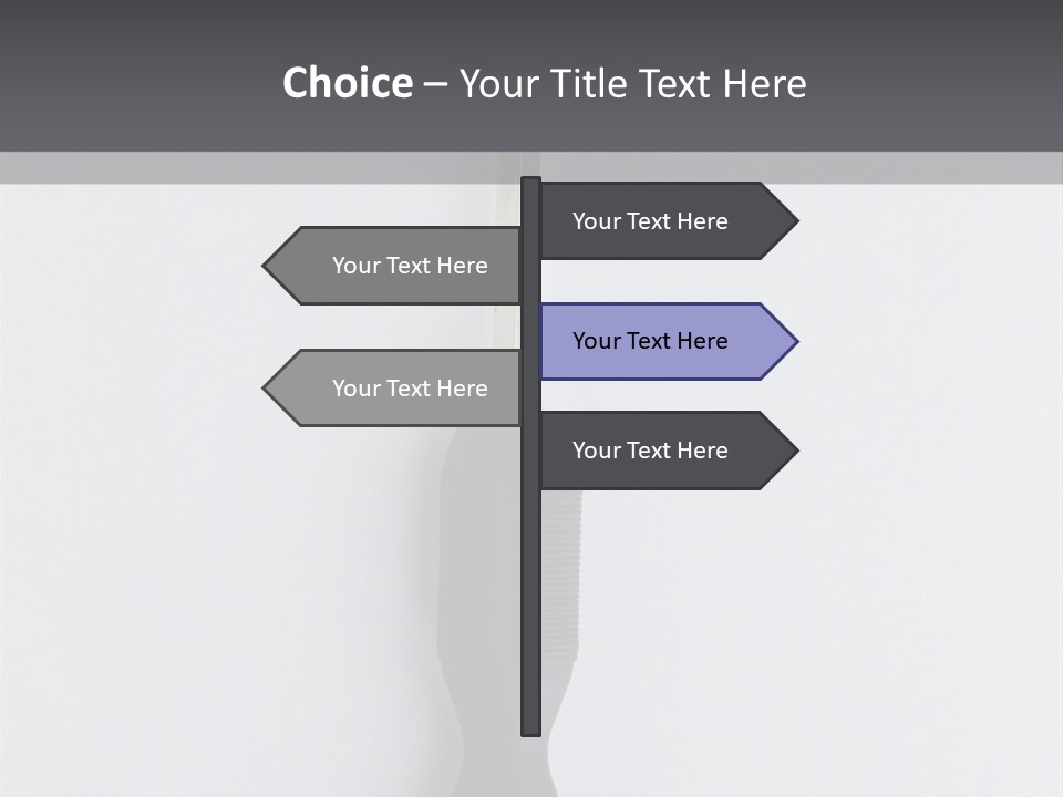 Caucasian Danger Sitting PowerPoint Template