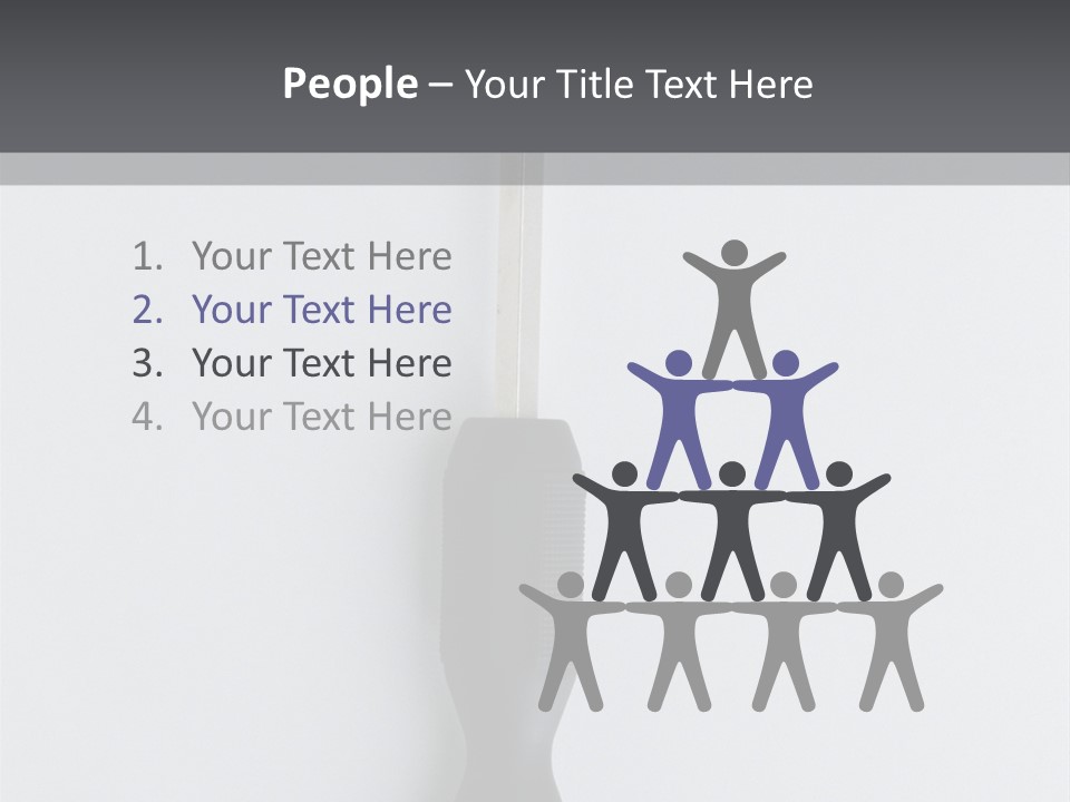 Caucasian Danger Sitting PowerPoint Template