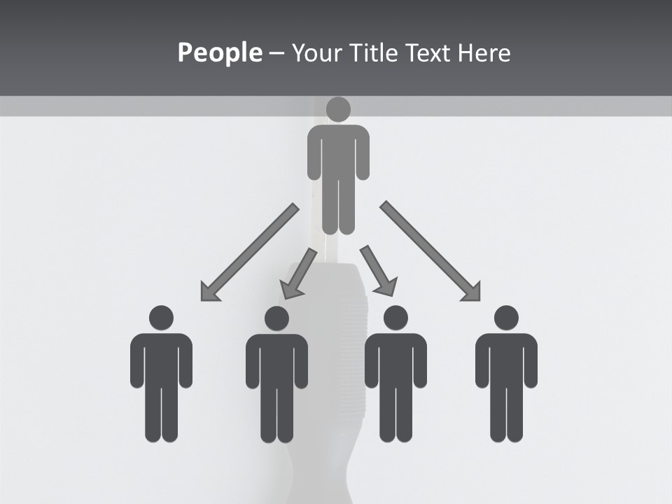 Caucasian Danger Sitting PowerPoint Template