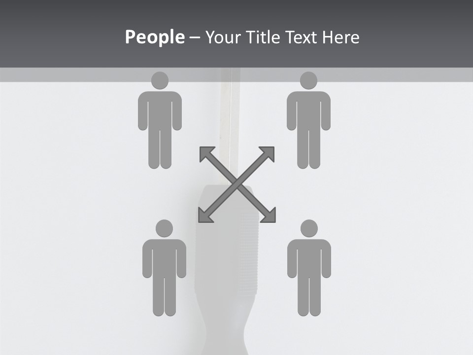 Caucasian Danger Sitting PowerPoint Template