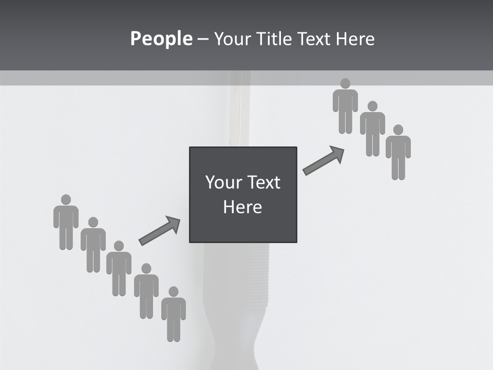 Caucasian Danger Sitting PowerPoint Template